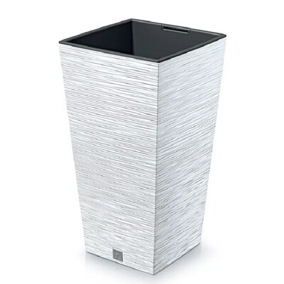 Doniczka PROSPERPLAST Furu Square DFSH300-S449 35L Biały