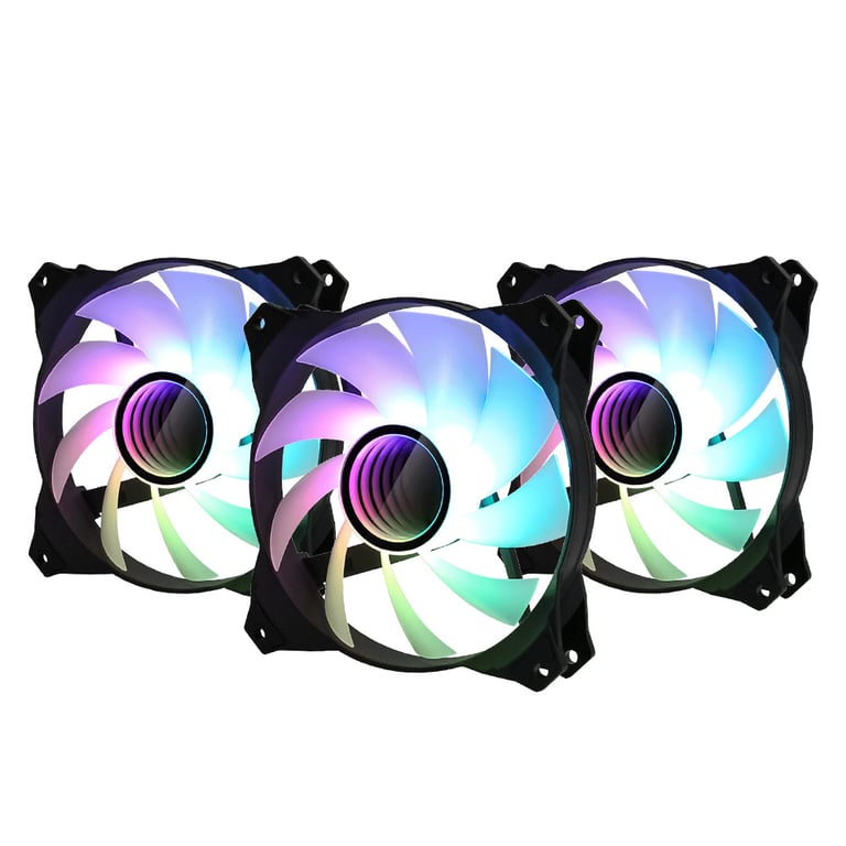 Zalman ZM-IF120 3pack+ ZM-4PALC controller 120mm Milky White aRGB Fan infinity effect Obudowa komputera Wentylator 12 cm Czarny ZM-IF120A3