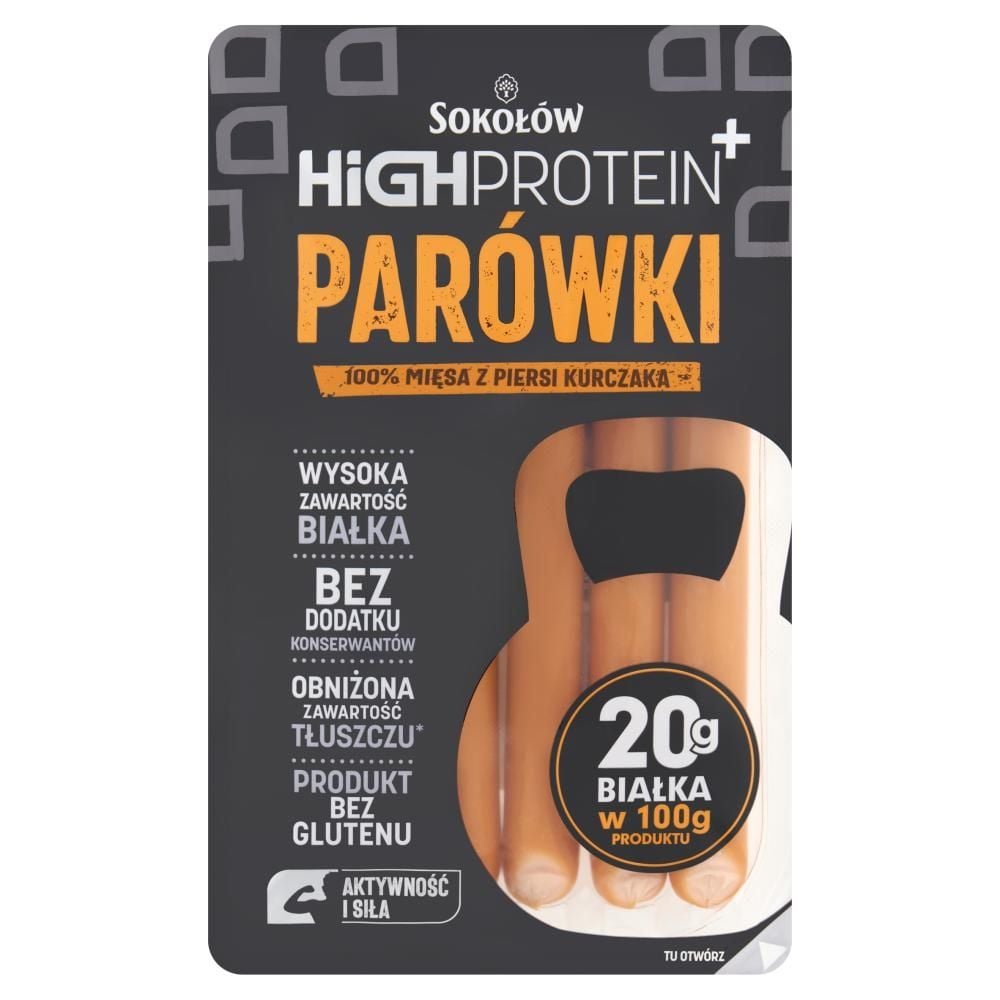 Sokołów High Protein+ Parówki 200 g