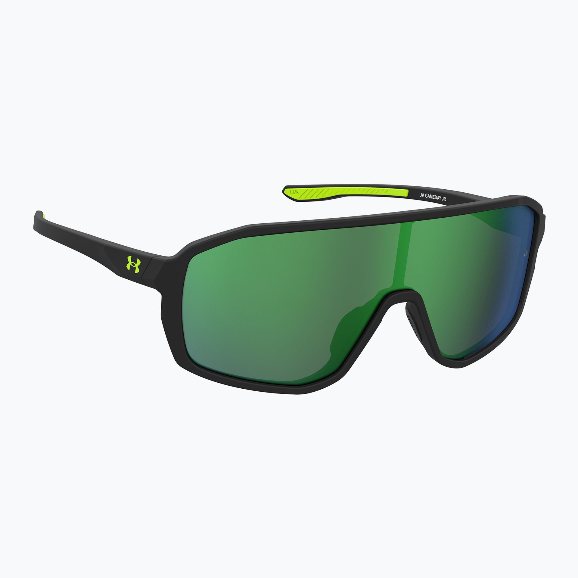 Okulary przeciwsłoneczne dziecięce Under Armour Gameday Jr S3 black yellow/green multilayer WYSYŁKA W 24H 30 DNI NA ZWROT