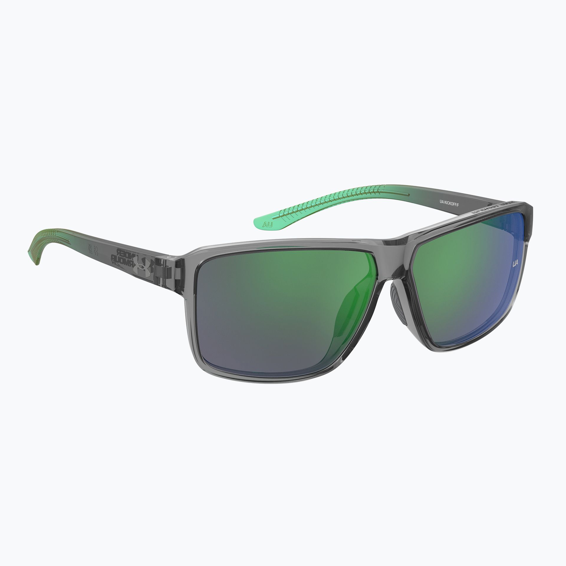 Okulary przeciwsłoneczne męskie Under Armour Kickoff/G S3 grey green/green multilayer WYSYŁKA W 24H 30 DNI NA ZWROT