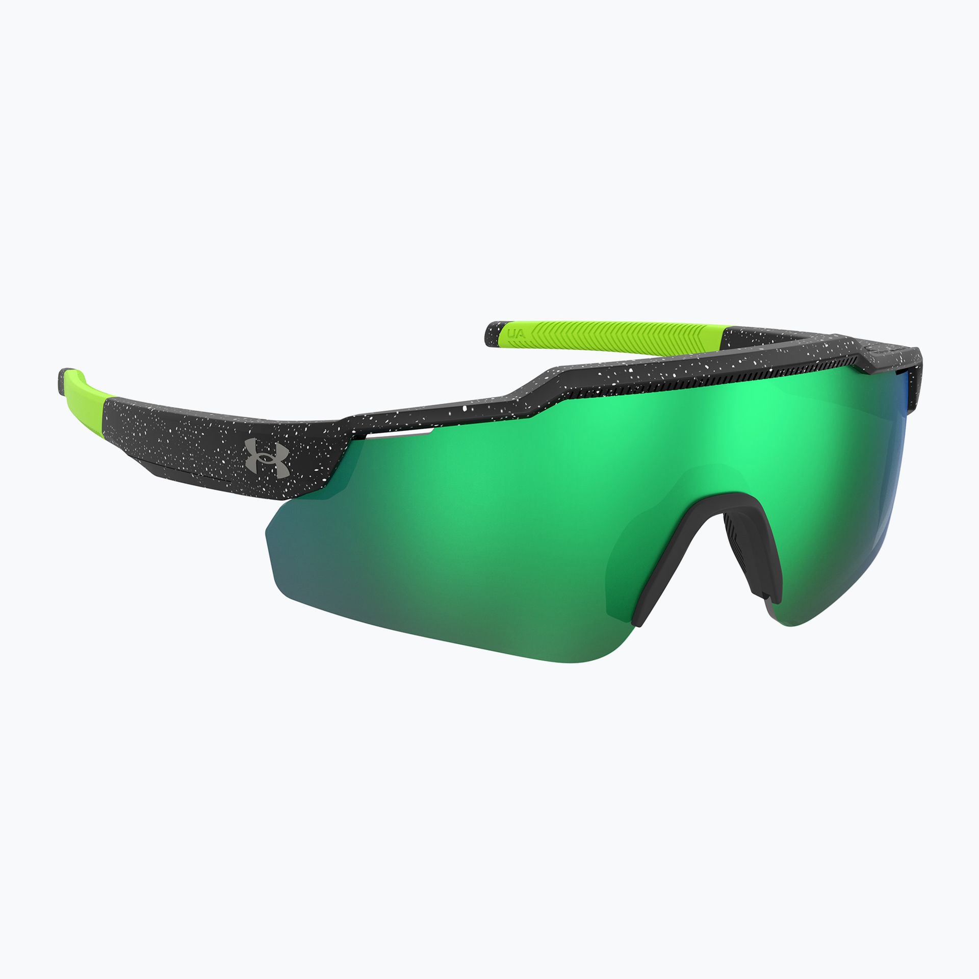 Okulary przeciwsłoneczne dziecięce Under Armour Levelup Jr S3 pattern black white/green multilayer WYSYŁKA W 24H 30 DNI NA ZWROT