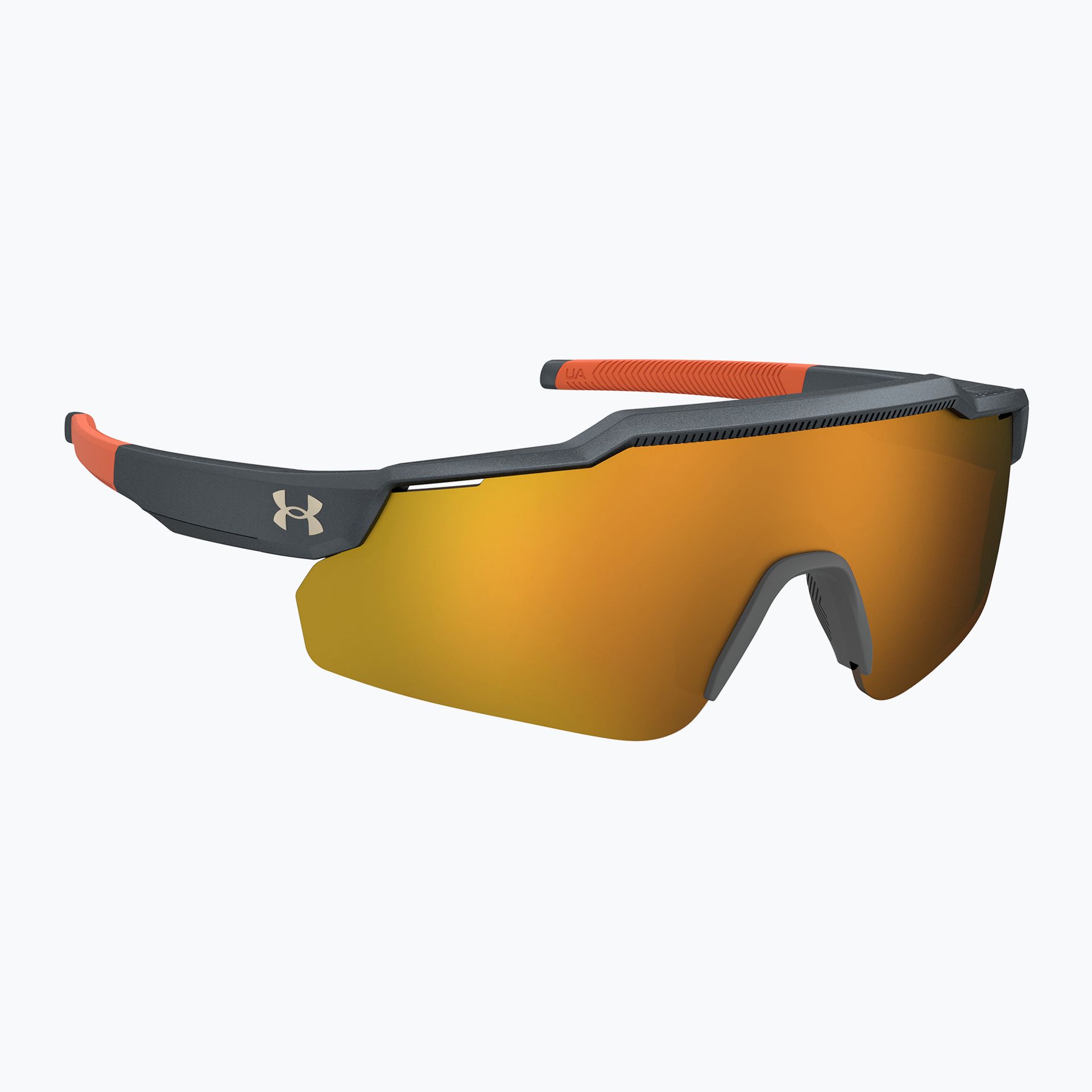 Okulary przeciwsłoneczne dziecięce Under Armour Levelup Jr S3 metalized grey/gold mirror WYSYŁKA W 24H 30 DNI NA ZWROT