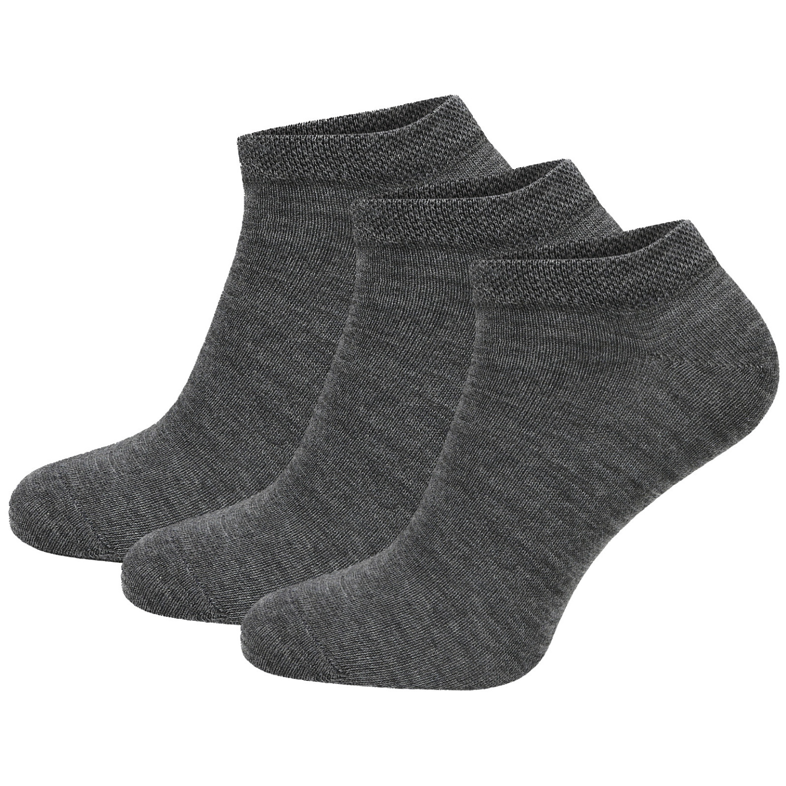 Skarpetki Zulu Diplomat Merino Low 3-pack Rozmiar skarpet: 35-38 / Kolor: jasnoszary