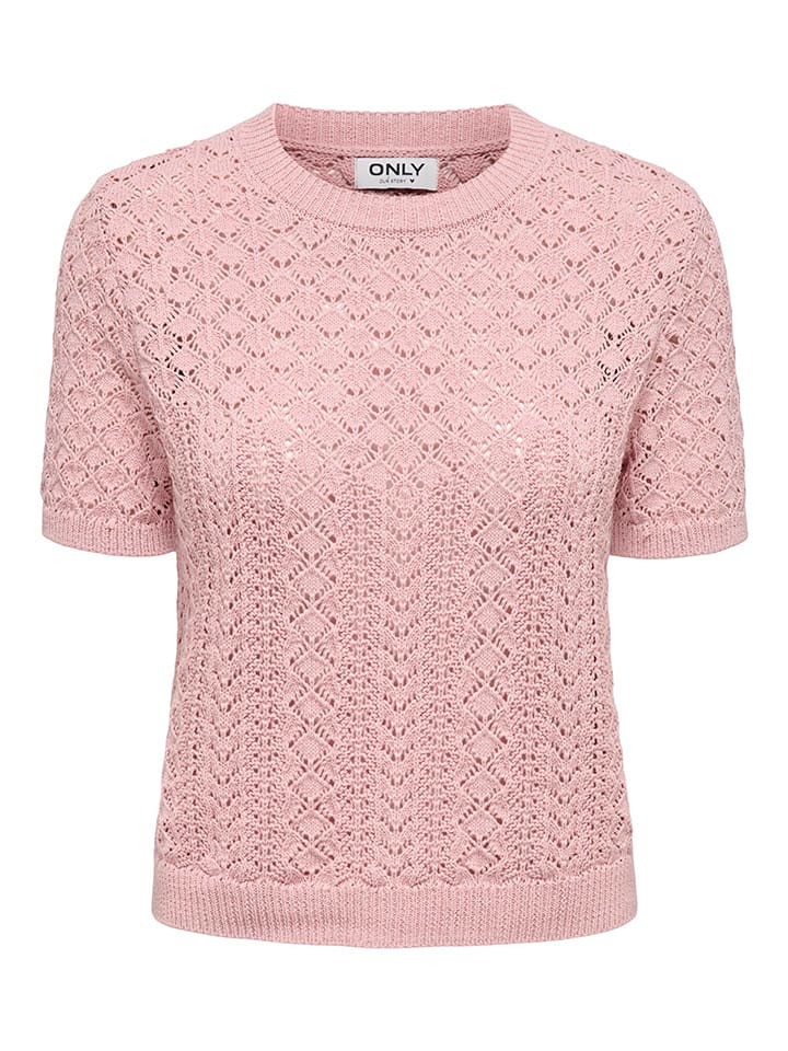ONLY Sweter w kolorze jasnoróżowym