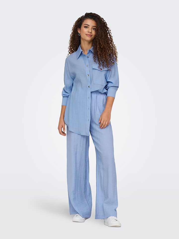 ONLY Spodnie w kolorze błękitnym