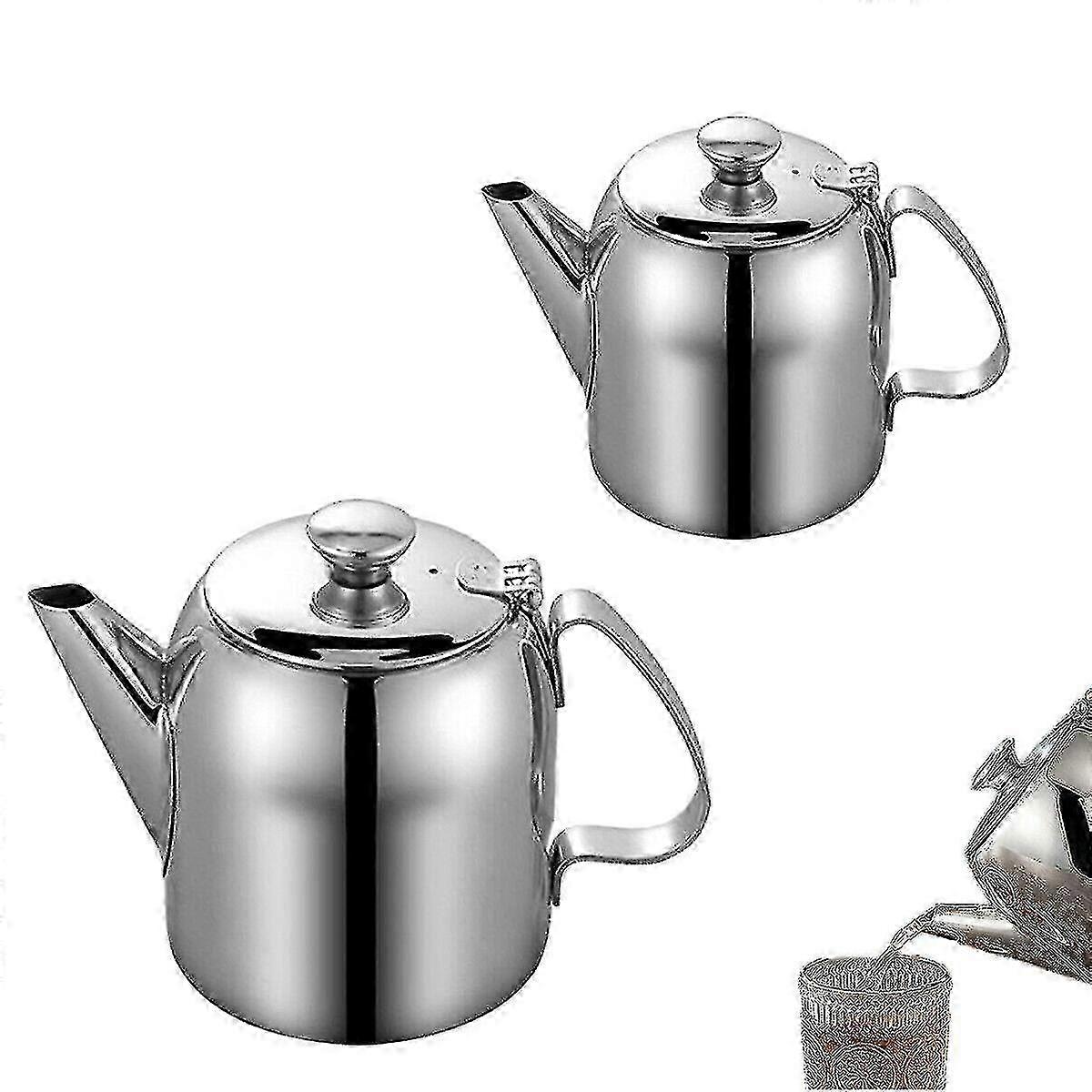 Metalowy czajniczek ze stali nierdzewnej Cafe Herbata Napój kawowy Restauracja Czajnik Flip Lid 32oz