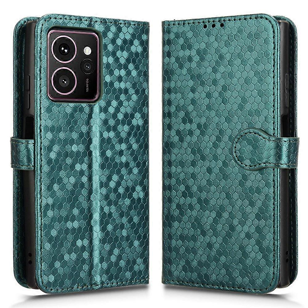 Do etui z portfelem HMD Skyline Dot Pattern Imprint Pokrowiec na telefon ze skóry PU - zielony Wielobarwny Green