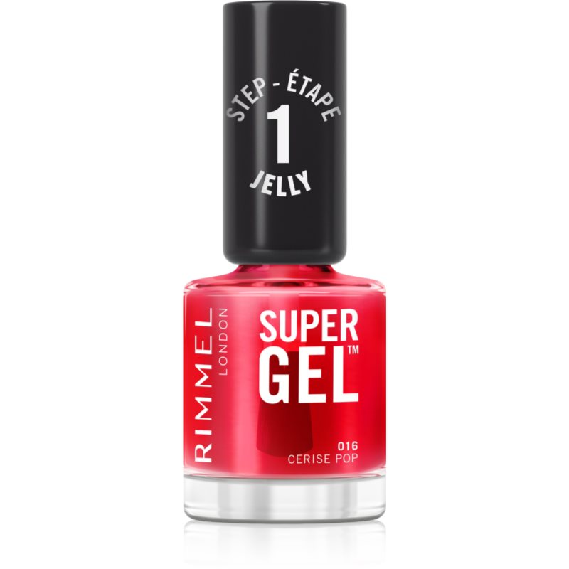 Rimmel London Super Gel STEP1 Lakier do paznokci 12 ml Odcień 016 Cerise Pop