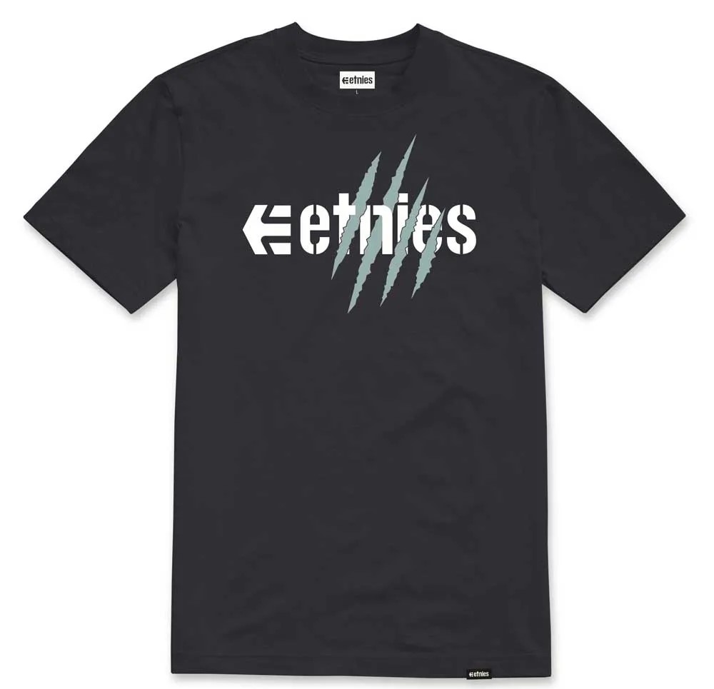t-shirt ETNIES JOSLIN WALLEN ARROW SLASH BLACK/WHITE