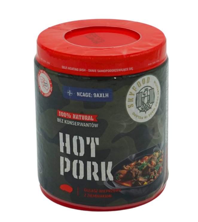 Gulasz wieprzowy z ziemniakami gorąca puszka 400g