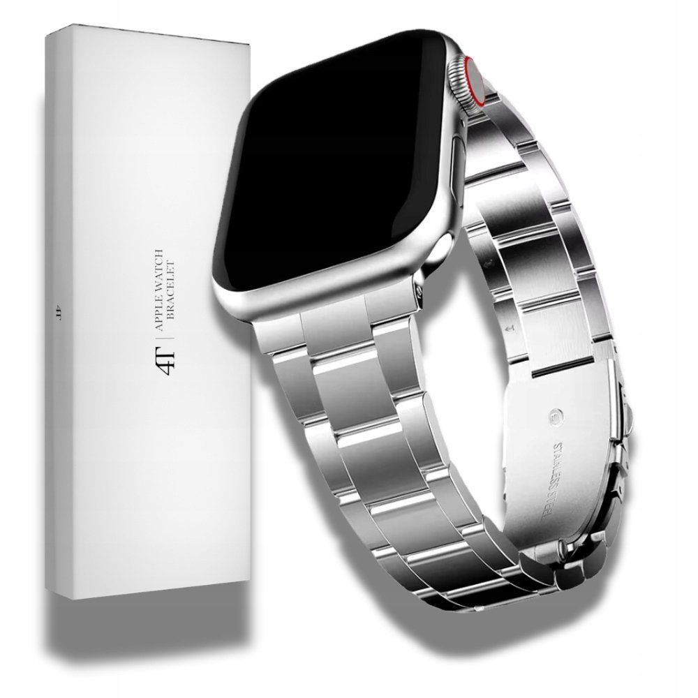 Bransoleta stalowa damska srebrna