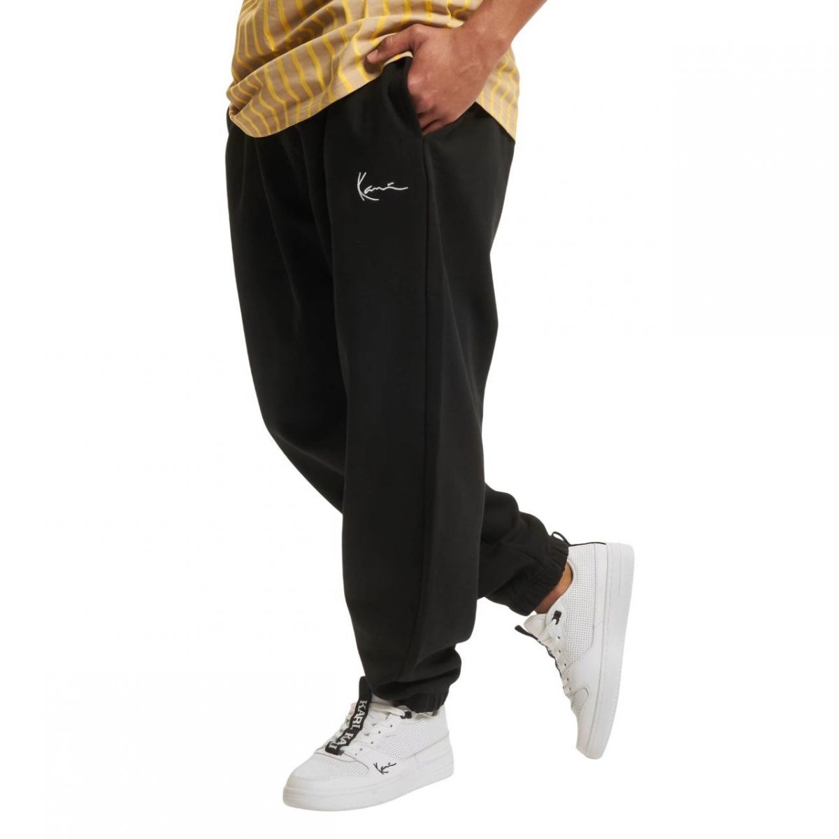 Karl Kani spodnie dresowe Small Signature Essential Regular Fit Sweatpants 6006898 L czarny