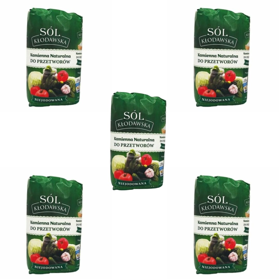 Sól kłodawska niejodowana 5 x 1,1kg - Kopalnia Soli Kłodawa