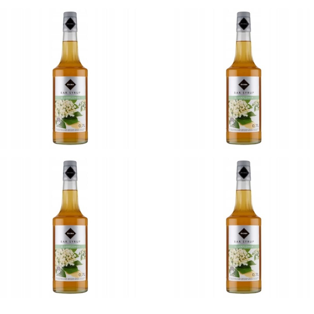 Syrop barmański z kwiatu czarnego bzu 4 x 700 ml - Rioba