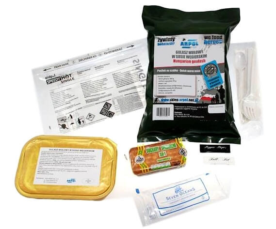 Posiłek Na Szybko Mre 10 Kiełbasa Z Pomidorami Wojskowa Racja Żywnościowa