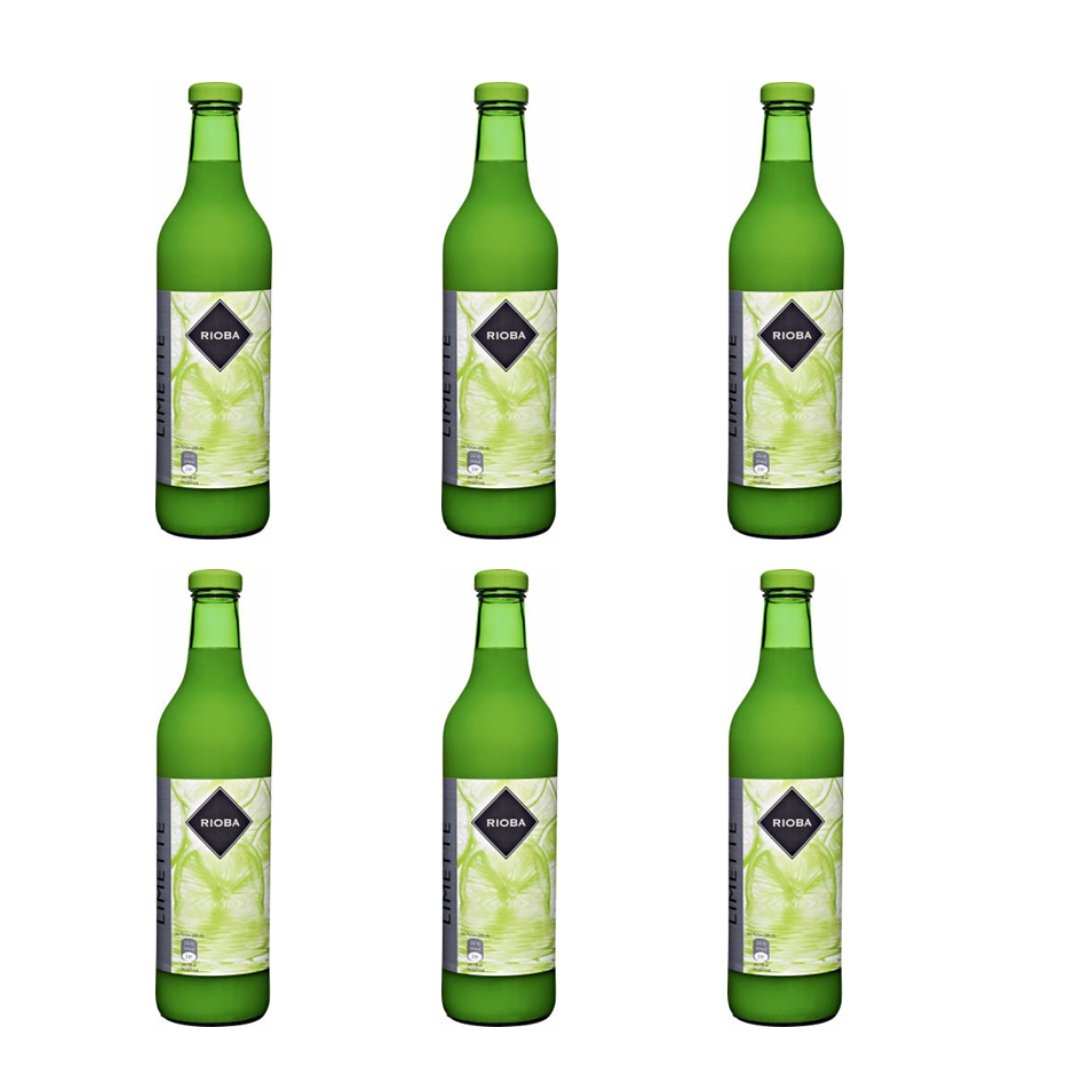 Sok naturalny z limonki 6 x 750 ml - Rioba