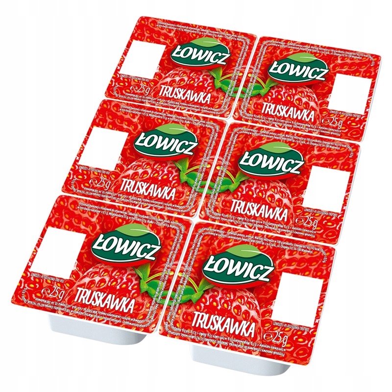Dżem truskawkowy monoporcja 6 x 25g - Łowicz