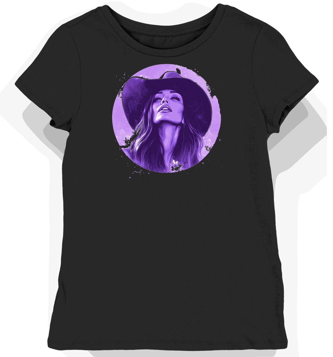 Koszulka damska czarna z nadrukiem artystki Kacey Musgraves XS