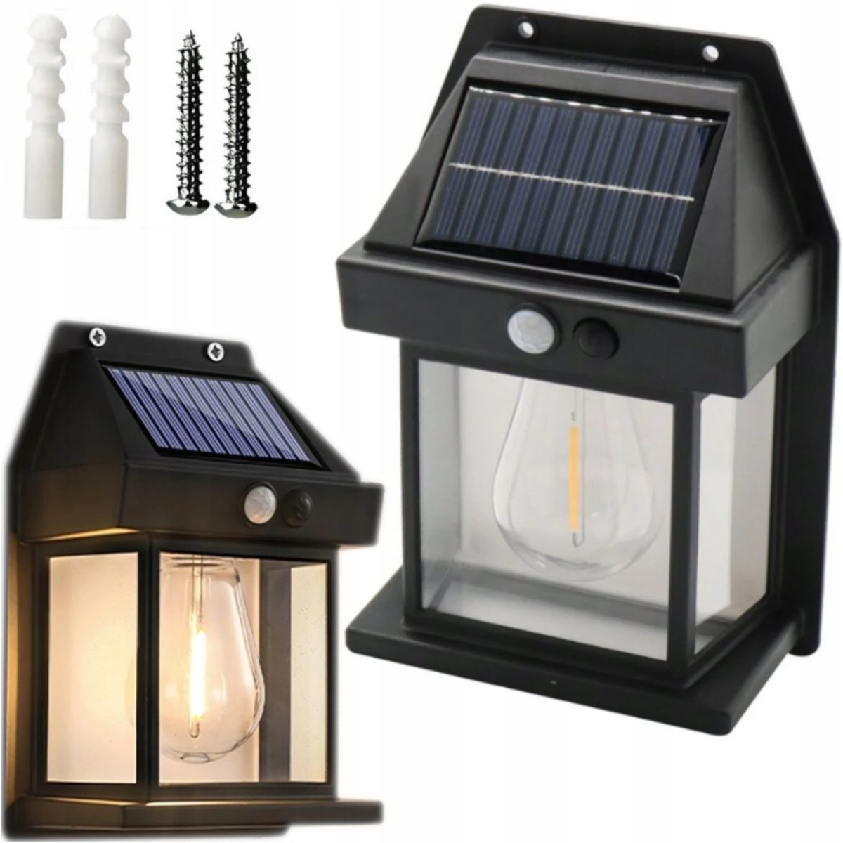 LAMPA SOLARNA LATARNIA VINTAGE STYLOWA ZASILANA SŁOŃCEM