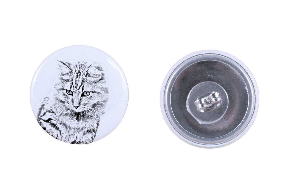 Amerykański Bobtail kolczyki z kotem mały Art-Dog