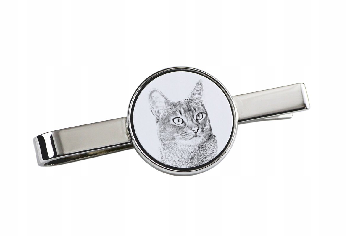Personalizowana spinka do krawata z kotem - wyjątkowy prezent Art-Dog