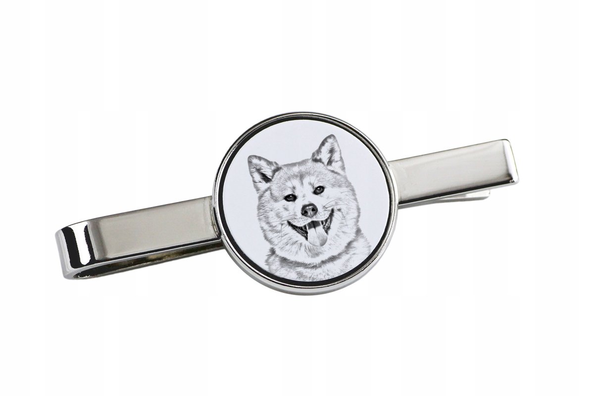 Akita, Akita Inu - spinka do krawata z psem, personalizowany klips do krawa