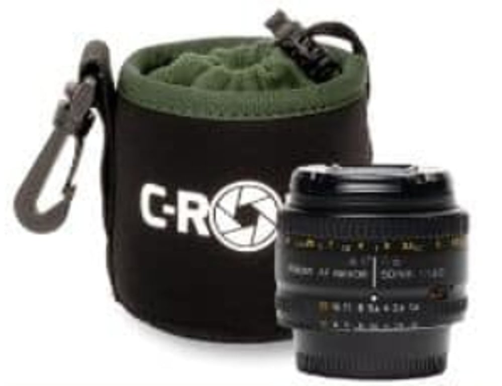 C-Rope CRP-LNB-XS-BLK-2 futerał / pokrowiec na obiektyw aparatu Czarny, Zielony Polar, Neopren Etui zamykane