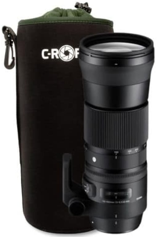 C-Rope CRP-LNB-XXL-BLK-2 futerał / pokrowiec na obiektyw aparatu Czarny, Zielony Polar, Neopren Etui zamykane