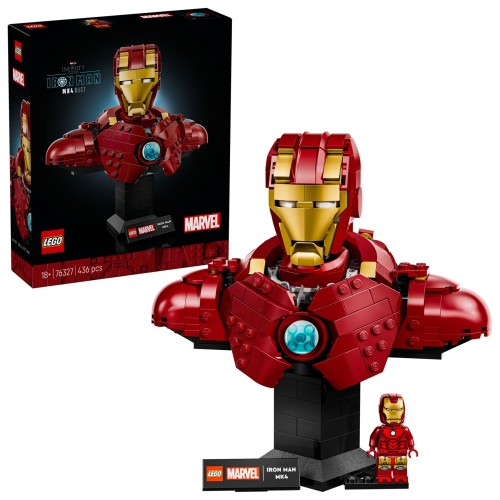 LEGO 76327 Marvel Super Heroes - Popiersie Iron Mana MK4