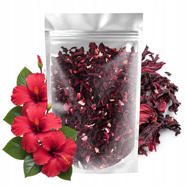 HIBISKUS KWIAT SUSZONY 0.5 kg herbata duża paczka Malwa Sudańska kwiaty