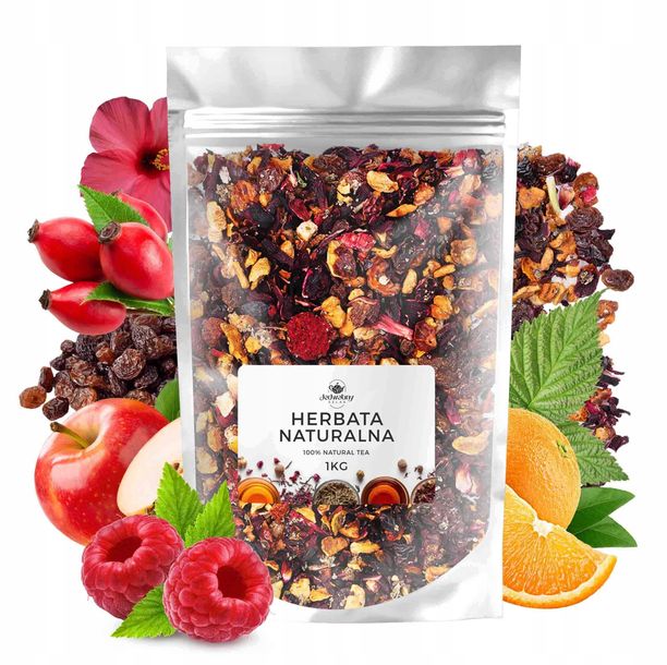 Herbata owocowa PRZY KOMINKU sypana hibiskus malina 1kg