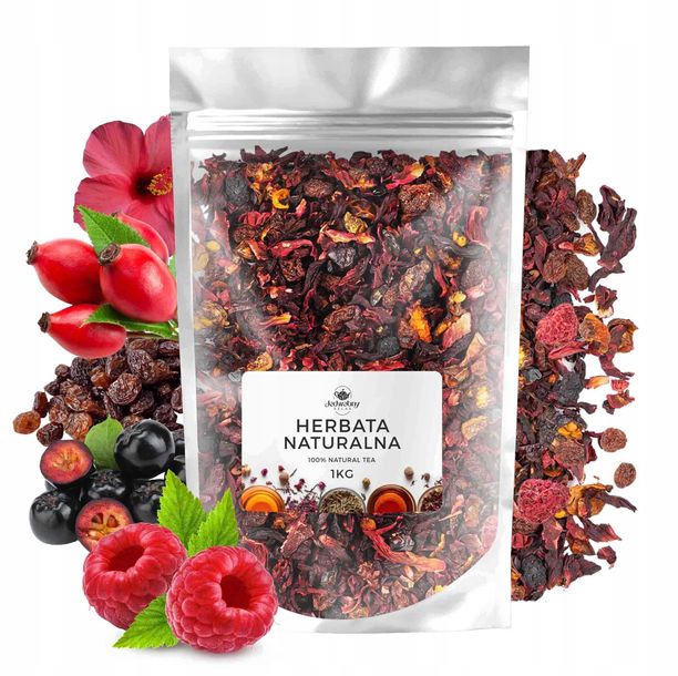 Herbata owocowa DUCH PUSZCZY hibiskus malina róża liściasta 1kg