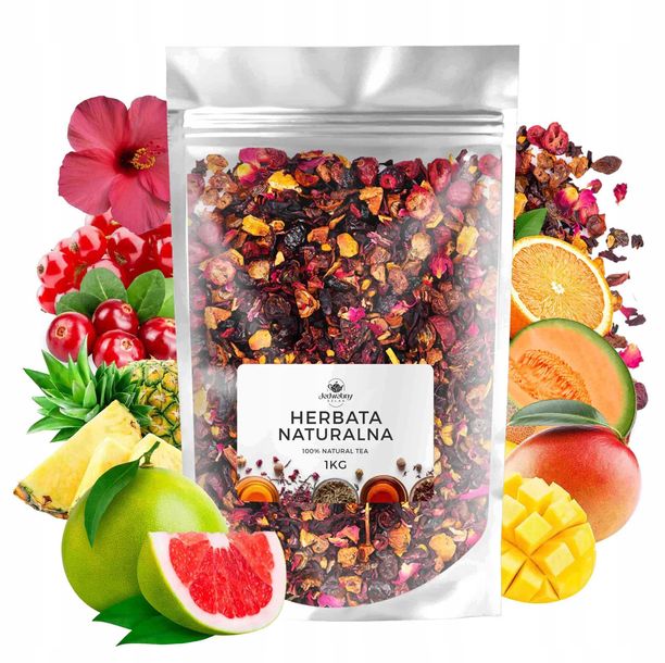 Herbata owocowa CESARSKA ŻURAWINA hibiskus sypana liściasta 1kg