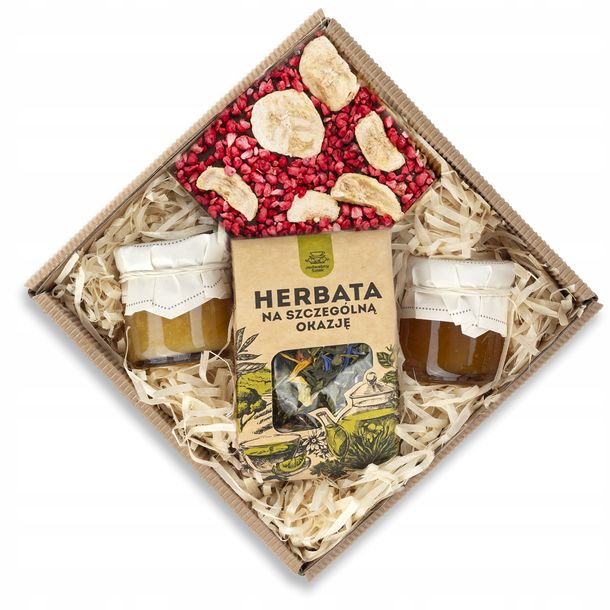 BOX prezentowy zestaw prezentowy herbata czekolada upominek dla mamy żony