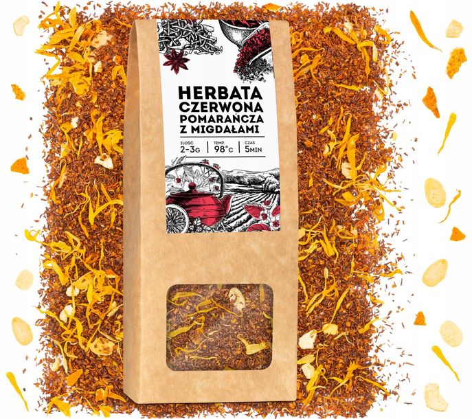 Herbata czerwona Pomarańcza z migdałami 50 g.