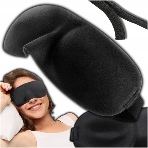Opaska na oczy do spania na oko dla dzieci jedwabna satynowa maska 3D
