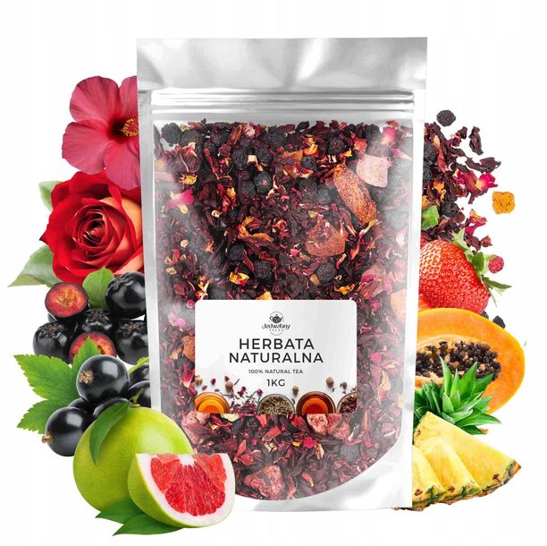 Herbata owocowa TRUSKAWKOWA MARGARITA truskawki hibiskus 1kg