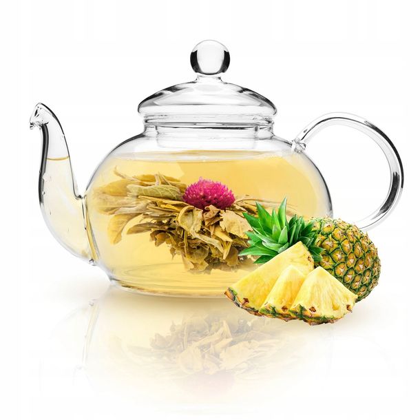 Herbata KWITNĄCA biała ANANAS 1szt BALL ROZKWITAJĄCA