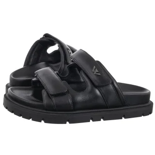 Klapki Czarne 74136-51 (WO284-a) Wojas