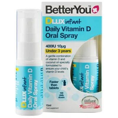 BETTERYOU BETTERYOU Dlux Infant Daily Vitamin D Oral Spray 15ml
