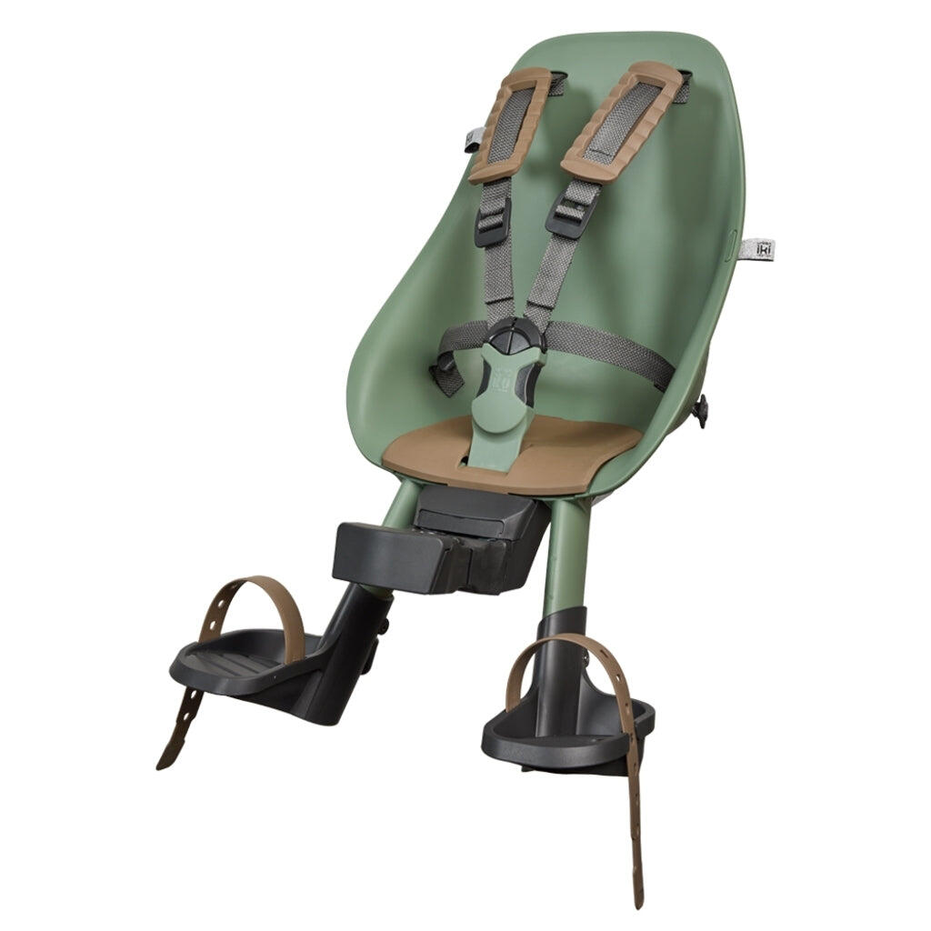 Fotelik rowerowy Urban Iki  Front seat Icho Green/Kurumi Brown