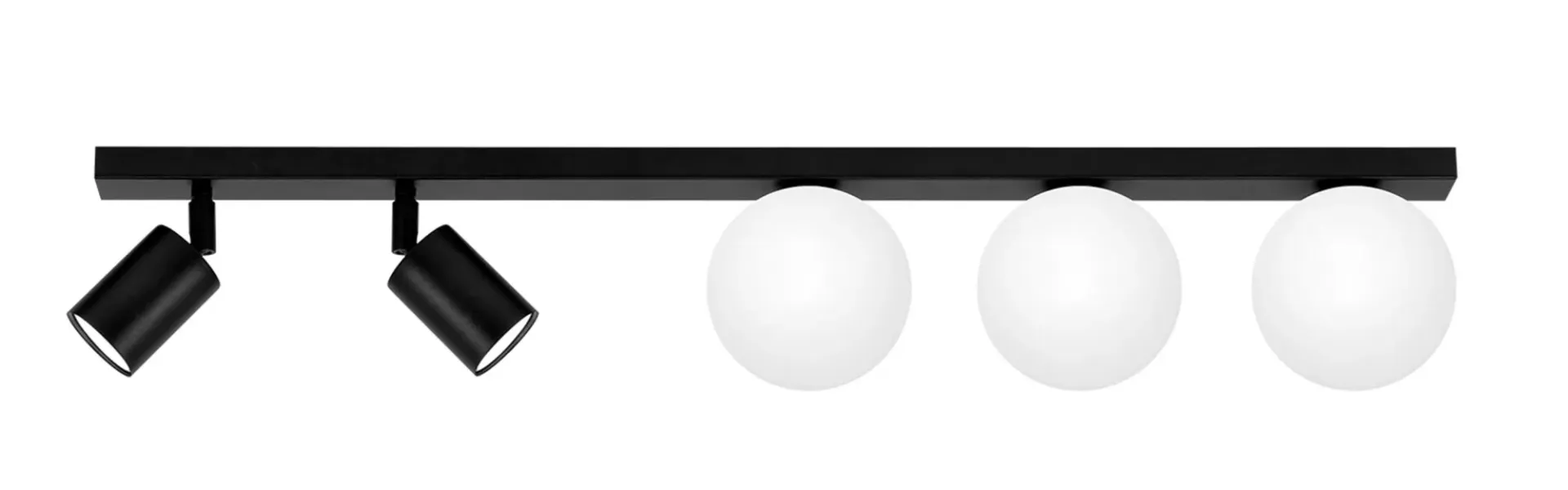 Lampa na czarnej szerokiej listwie nowoczesna K8-A54