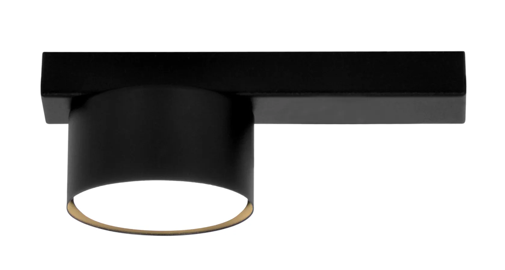 Sufitowa lampa jednopunktowa czarna K9-T81