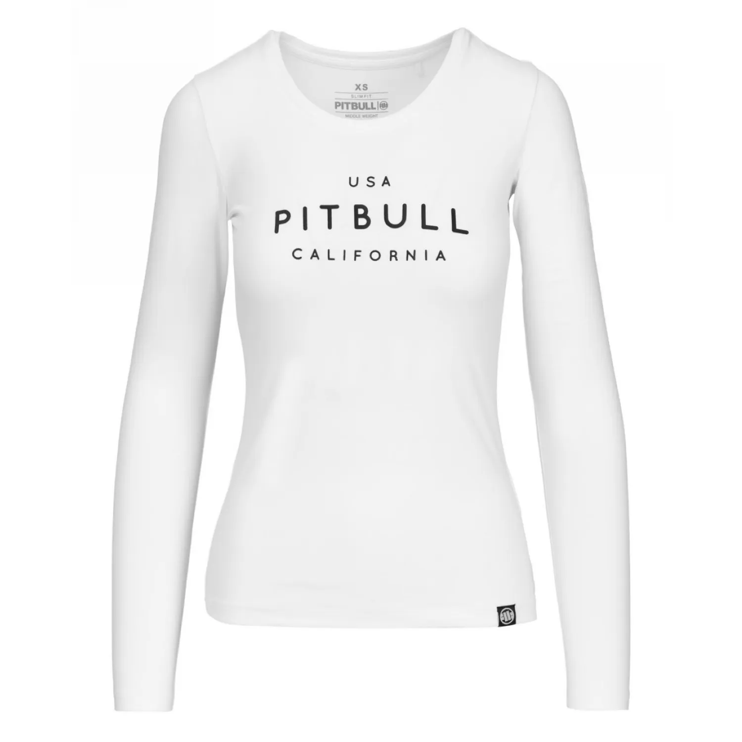 Longsleeve damski PITBULL Middle Weight 190 Spandex USA CAL '25 - Biały XS (32)