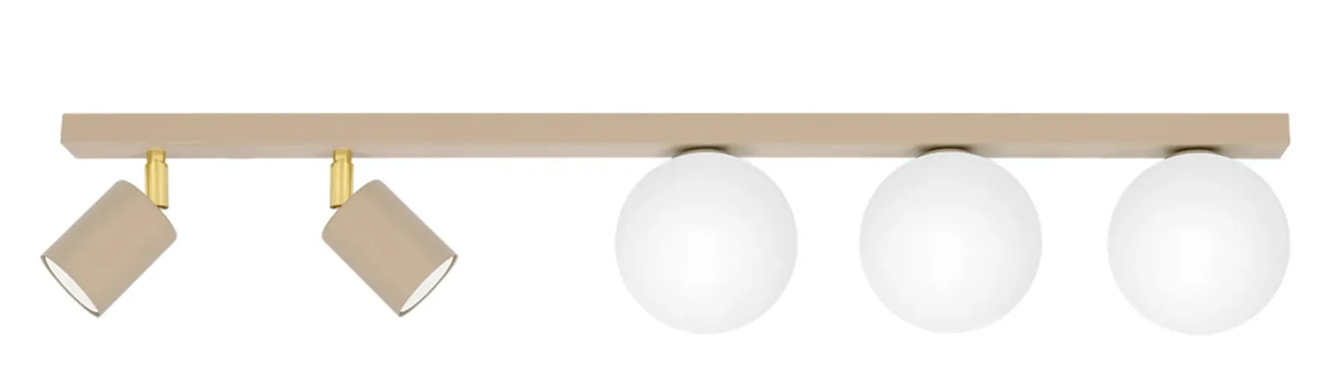 Lampa na listwie beżowa nowoczesna K6-A99