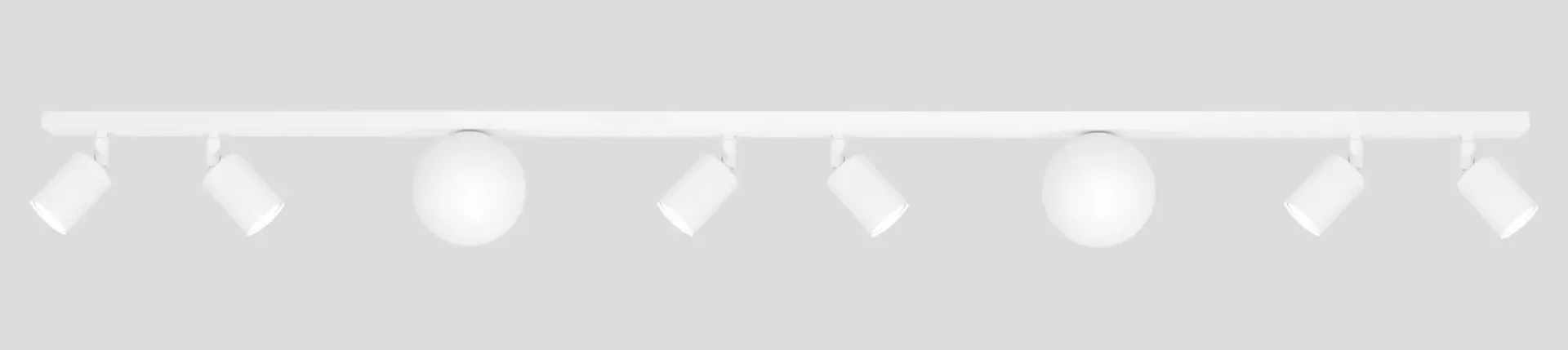 Zjawiskowa biała lampa na szerokiej listwie B3-Z37