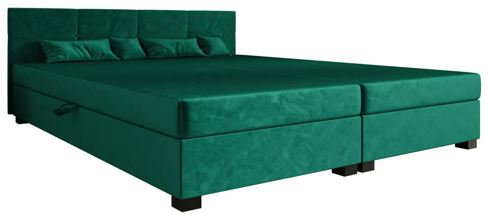 Dwuosobowy zielony tapczan z pojemnikiem K6-L30