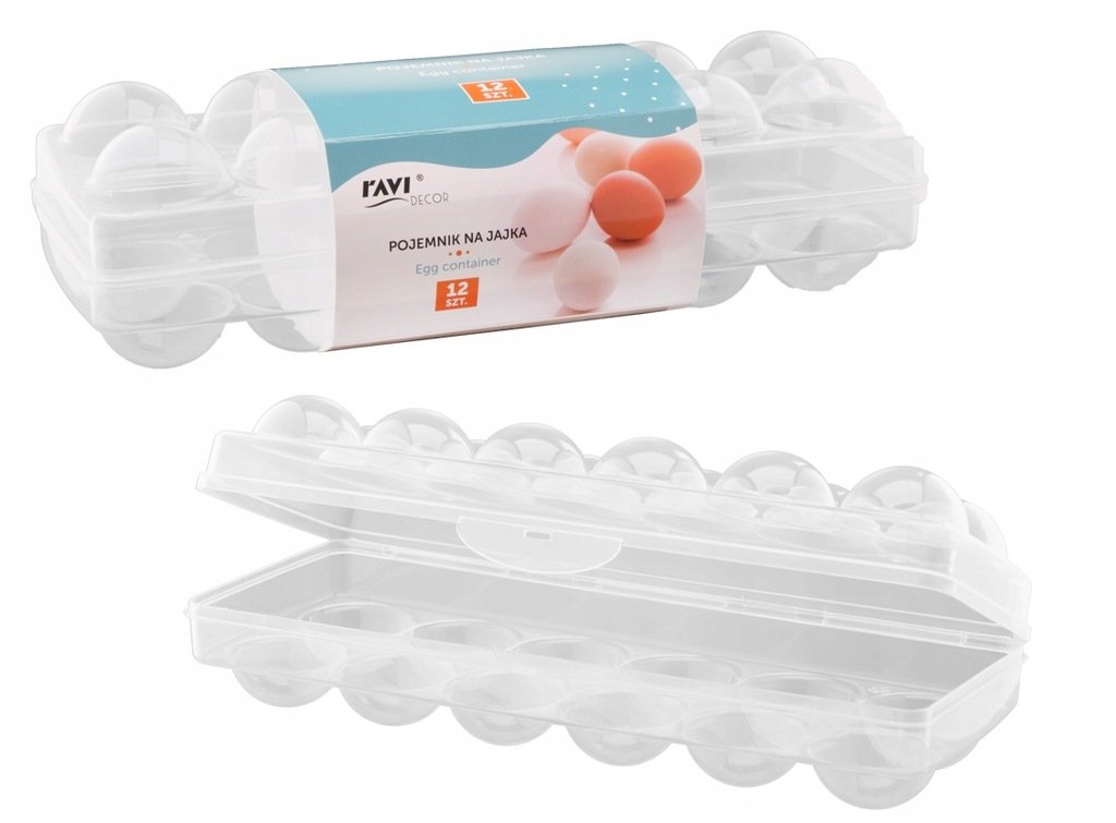 POJEMNIK NA JAJKA PLASTIK 12szt pojemnik do transportu jajek