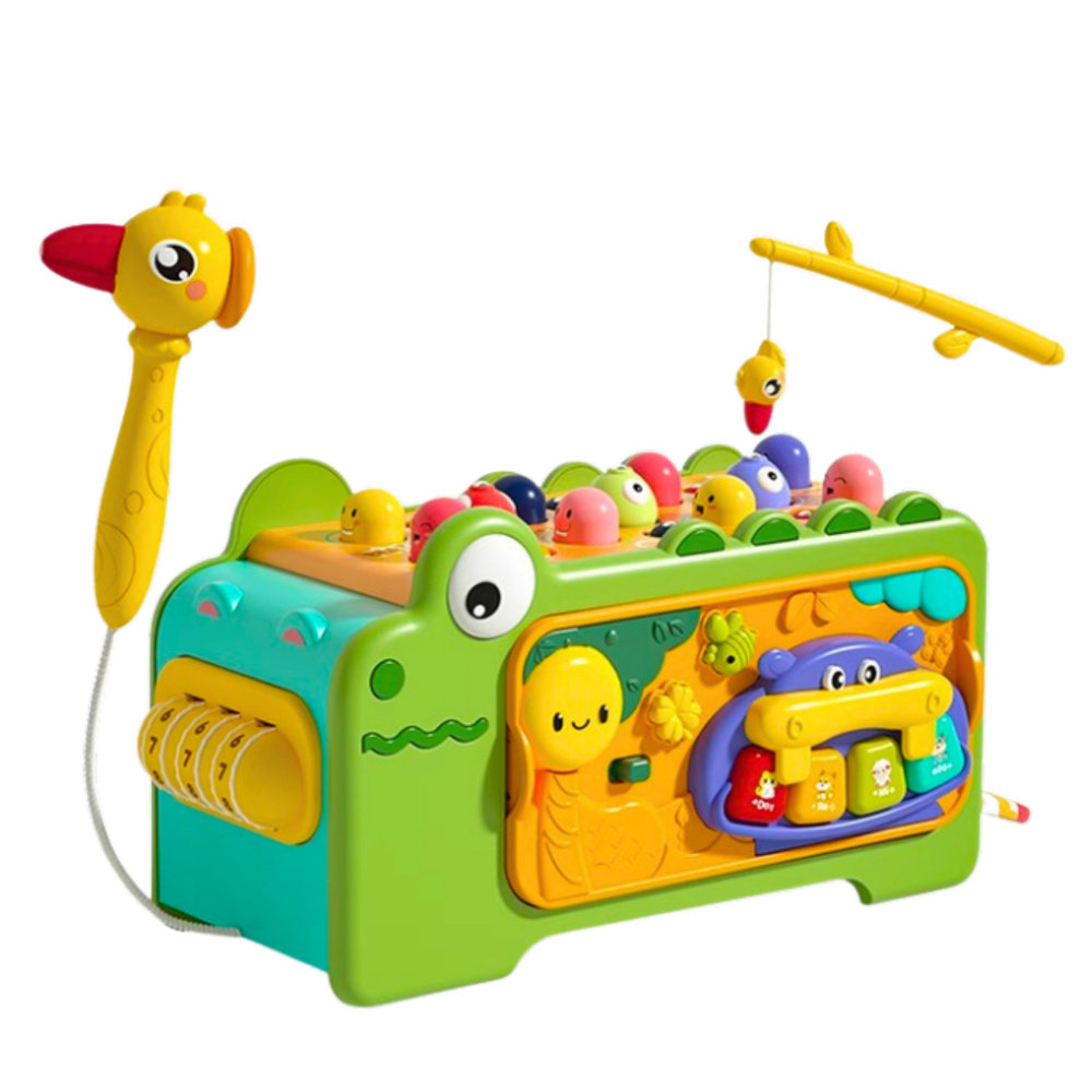 DLA DZIECI KROKODYL KOSTKA EDUKACYJNA WIELOFUNKCYJNA